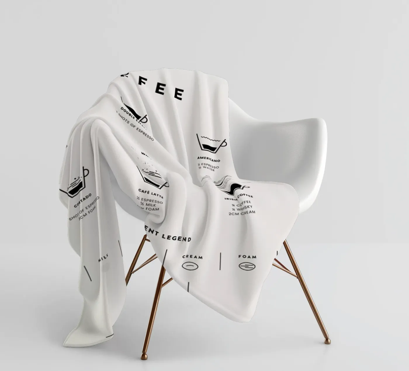 Coffee Chart 2 fleecedeken van daylight design studio