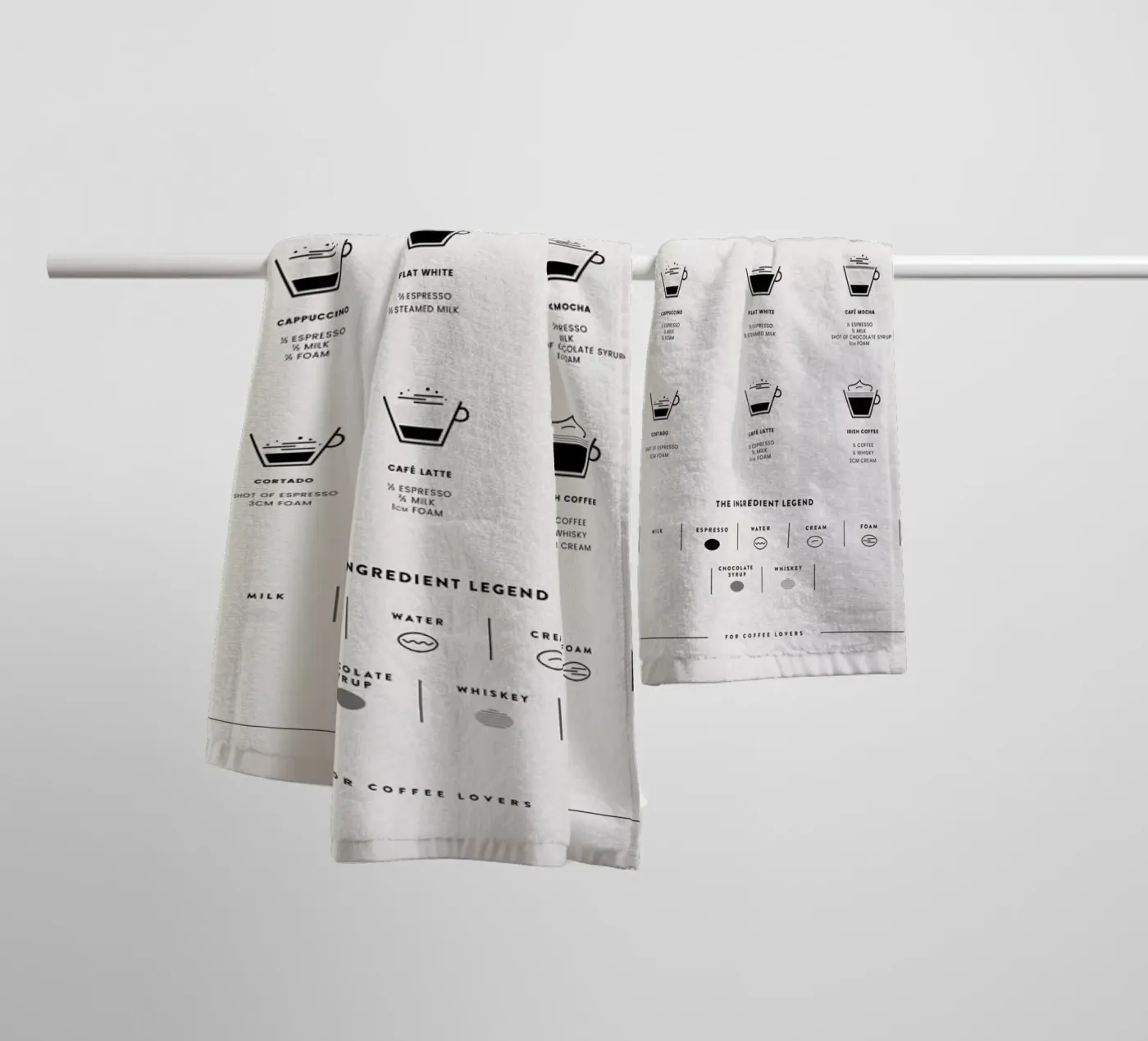 Coffee Chart 2 badhanddoek van daylight design studio