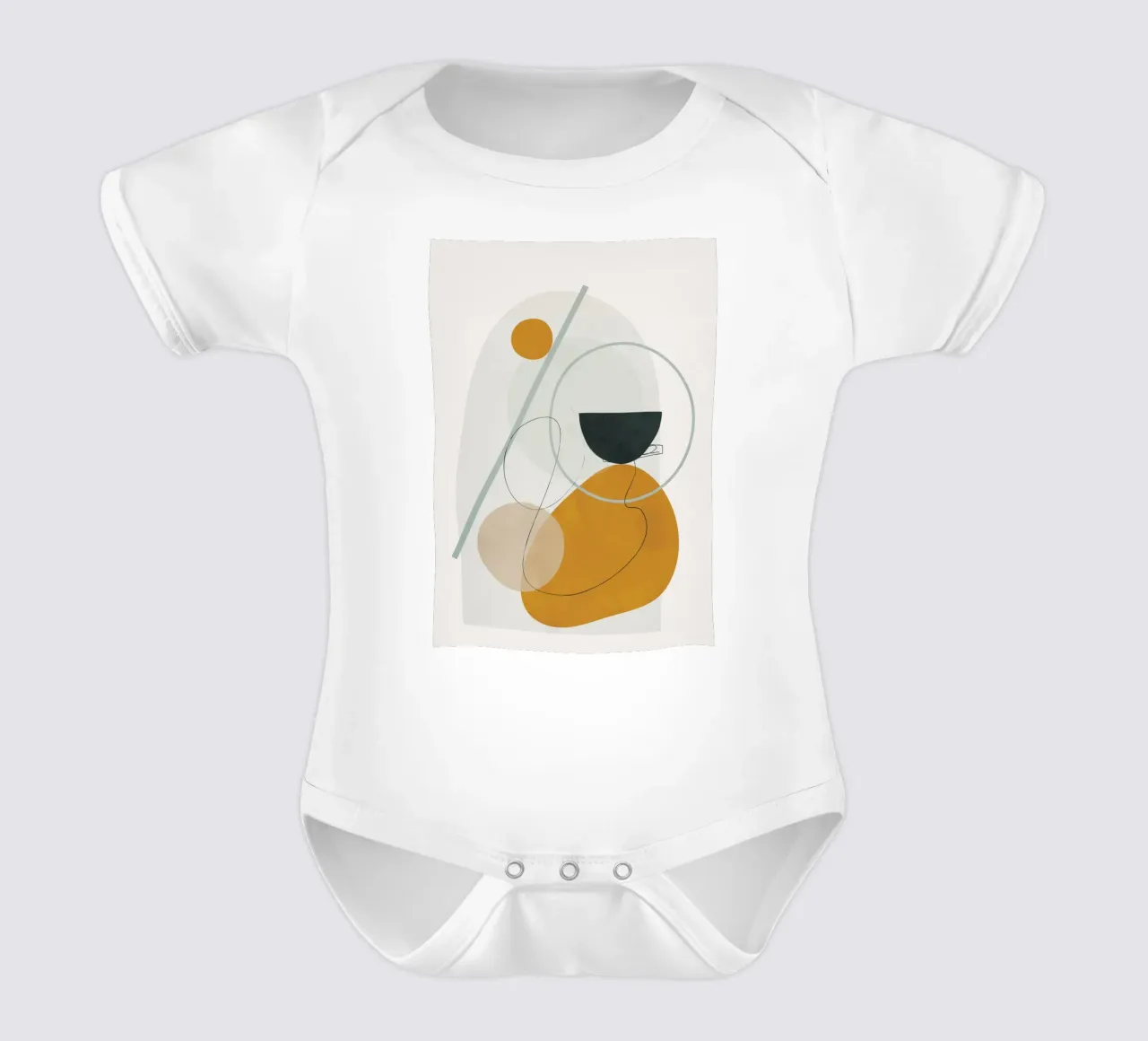 Abstract Shapes No.4 body neonato maniche corte da cityart