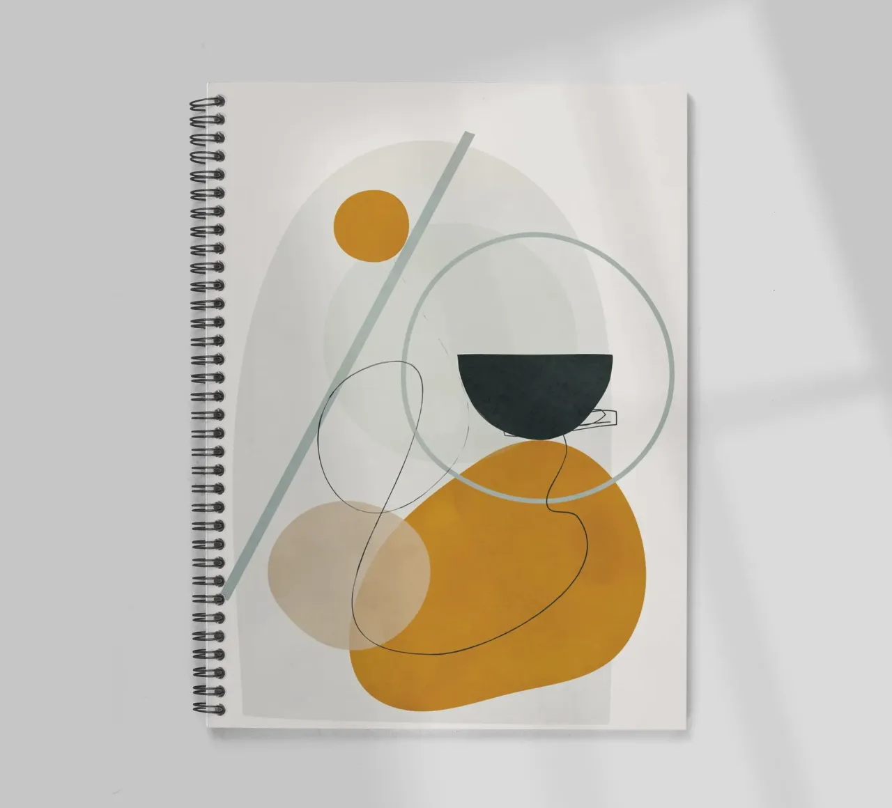 Abstract Shapes No.4 spiral notebook by cityart