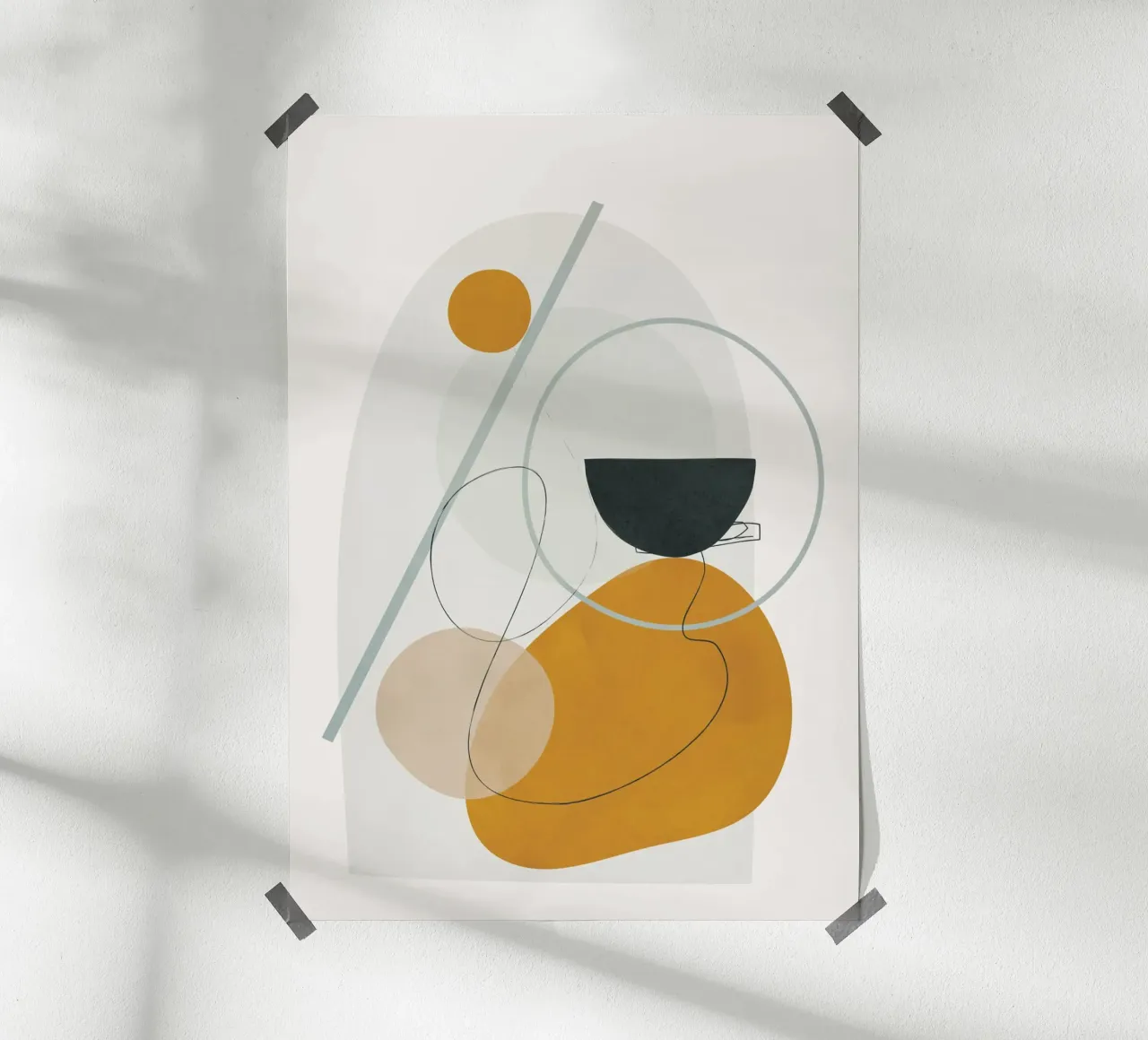 Abstract Shapes No.4 carta hahnemühle da cityart