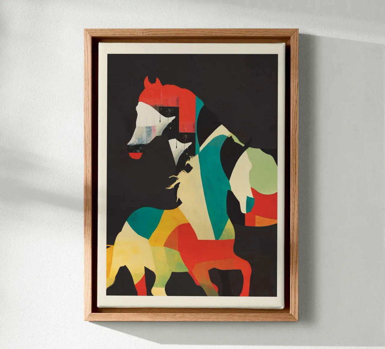 Colorful Abstract Horses 2 canvas by cityart