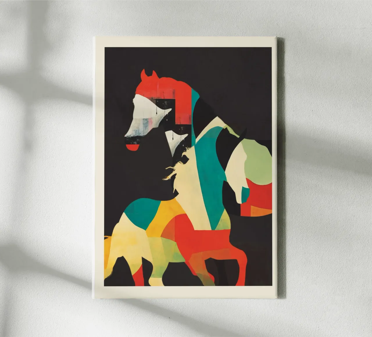 Colorful Abstract Horses 2 canvas by cityart