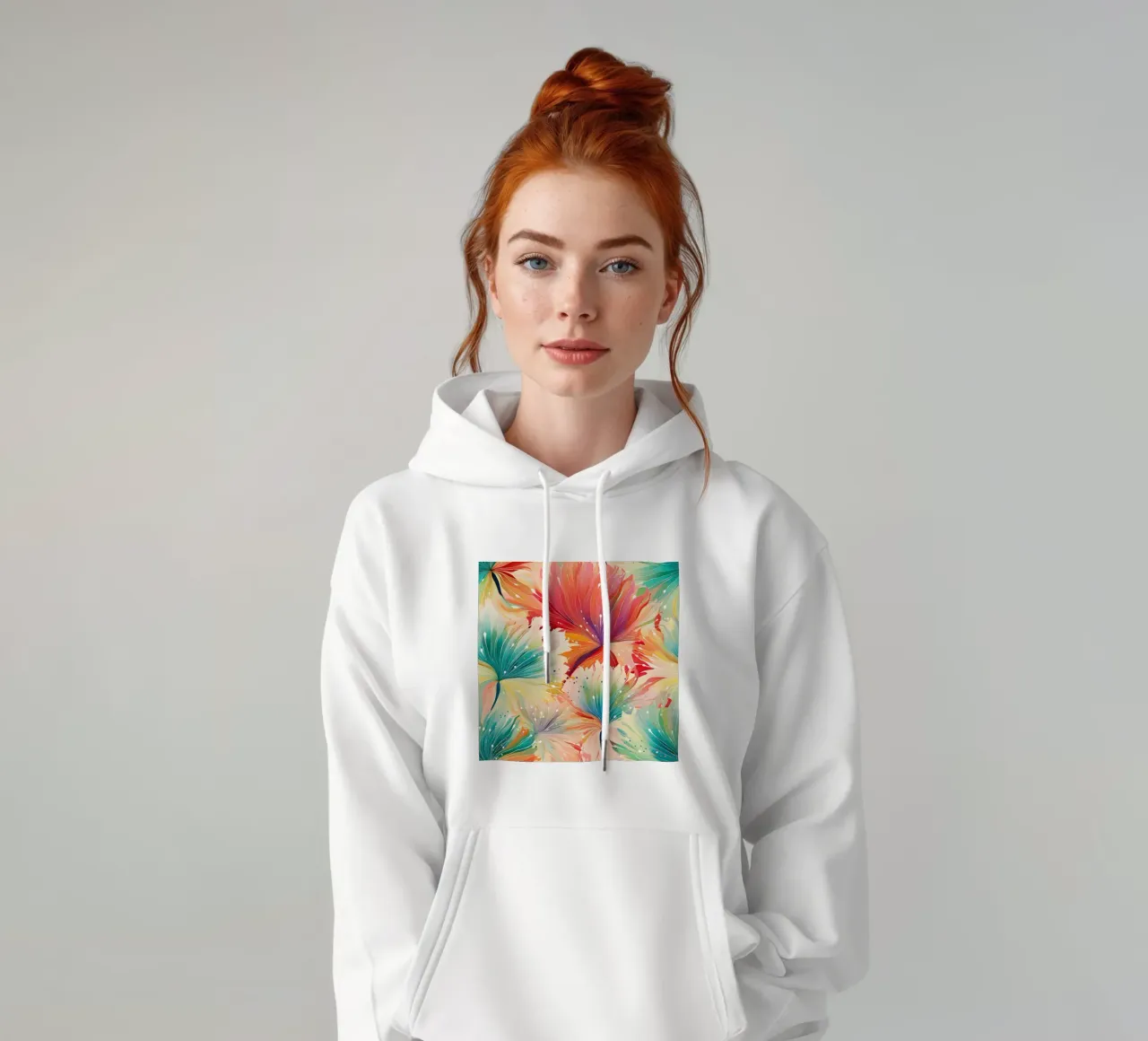 Dente di leone colorato felpa con cappuccio da Botanical Pattern House