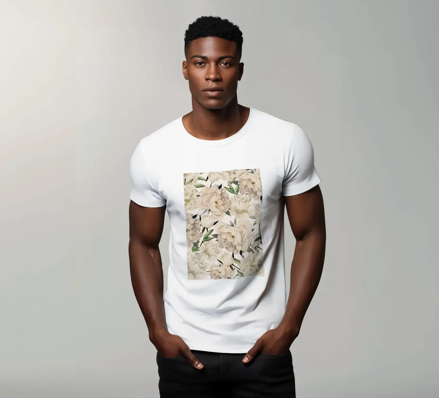 Peonies Pattern t-shirt da Nadjaa