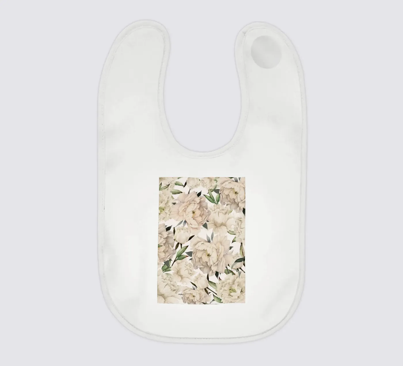 Peonies Pattern Babylätzchen von Nadjaa