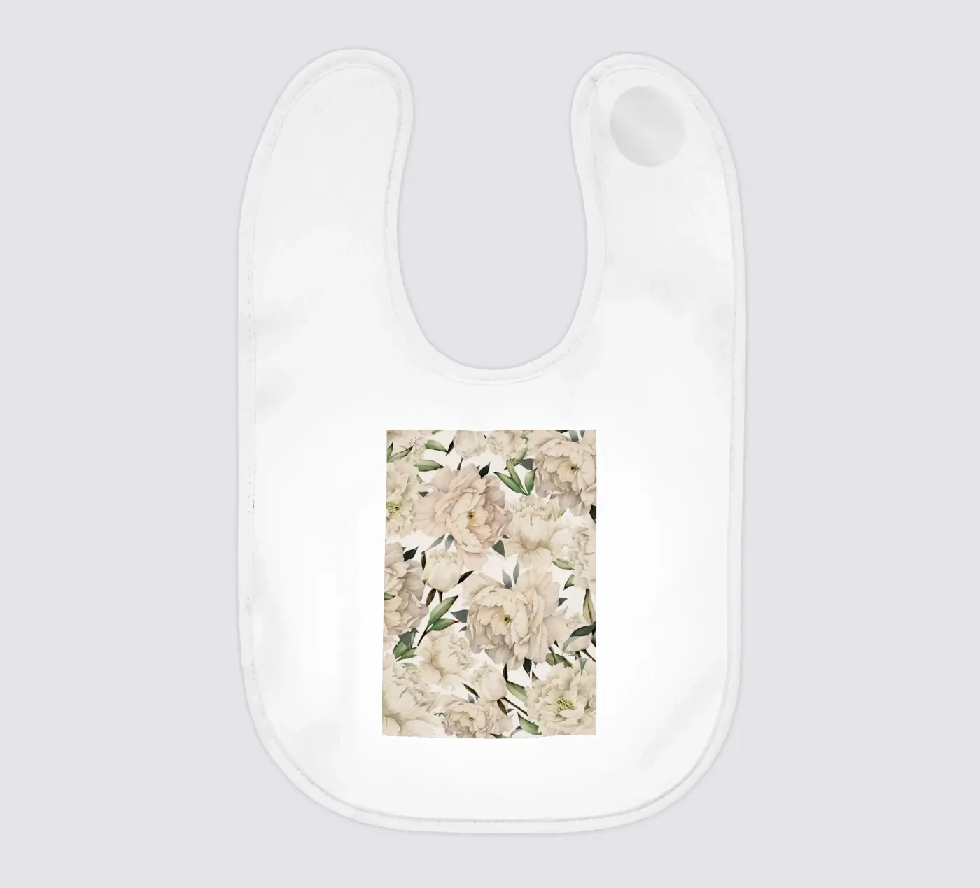 Peonies Pattern Babylätzchen von Nadjaa