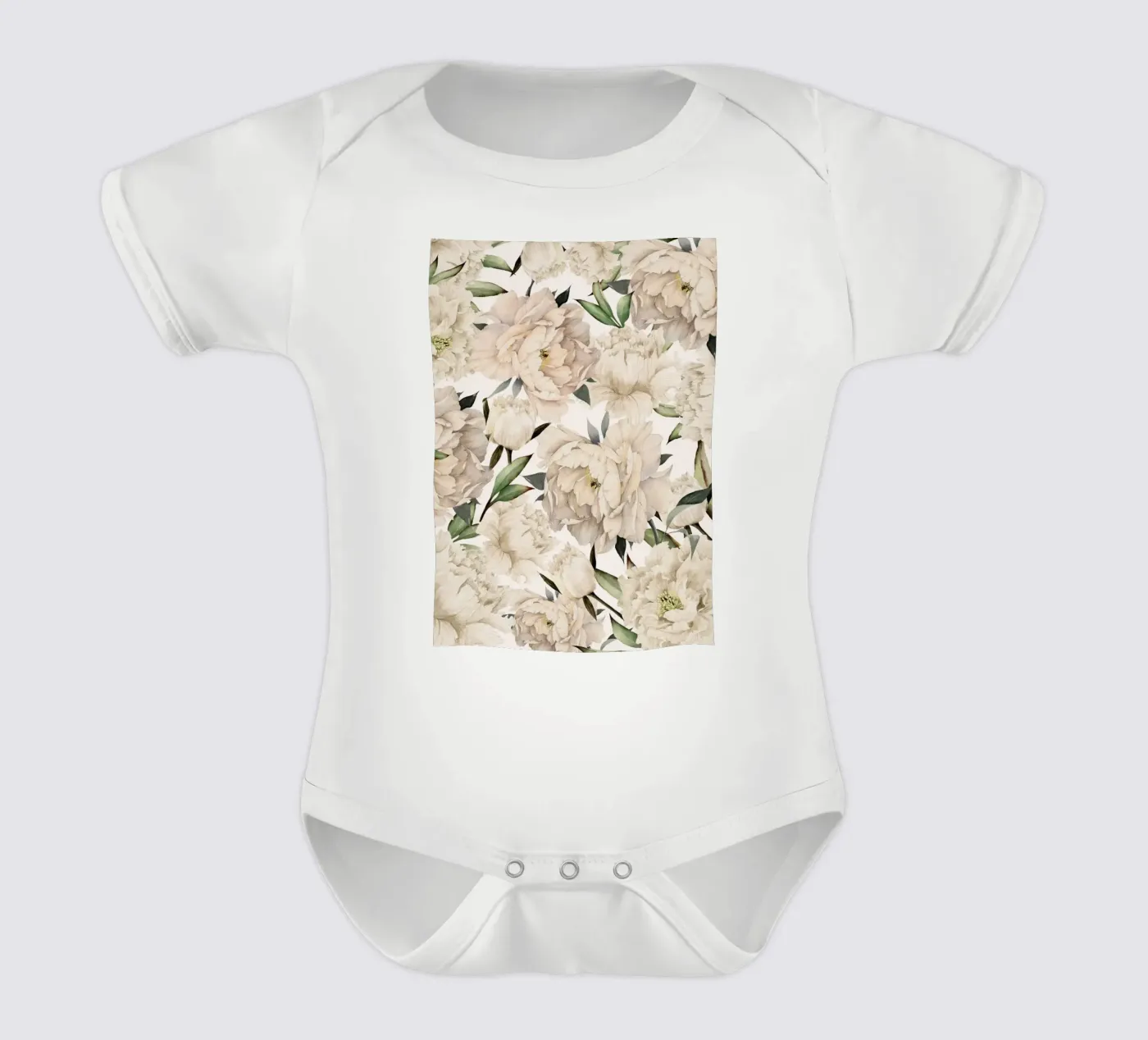 Peonies Pattern body bébé de Nadjaa