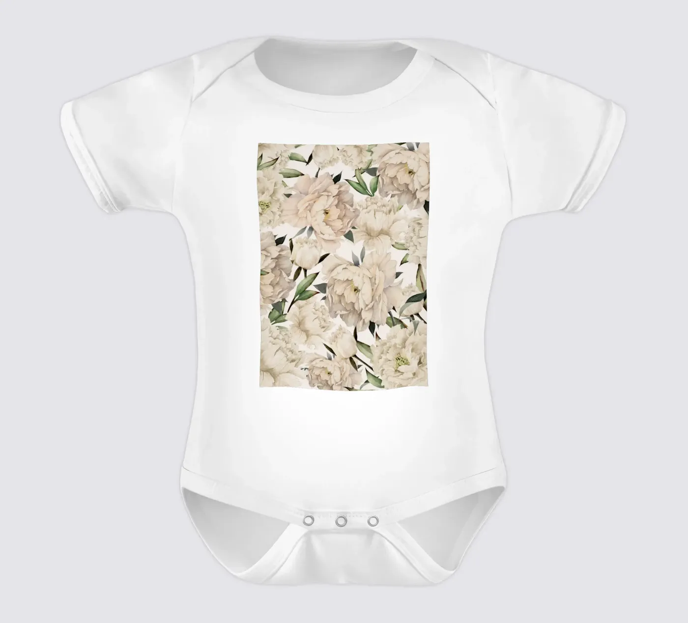 Peonies Pattern body bébé de Nadjaa