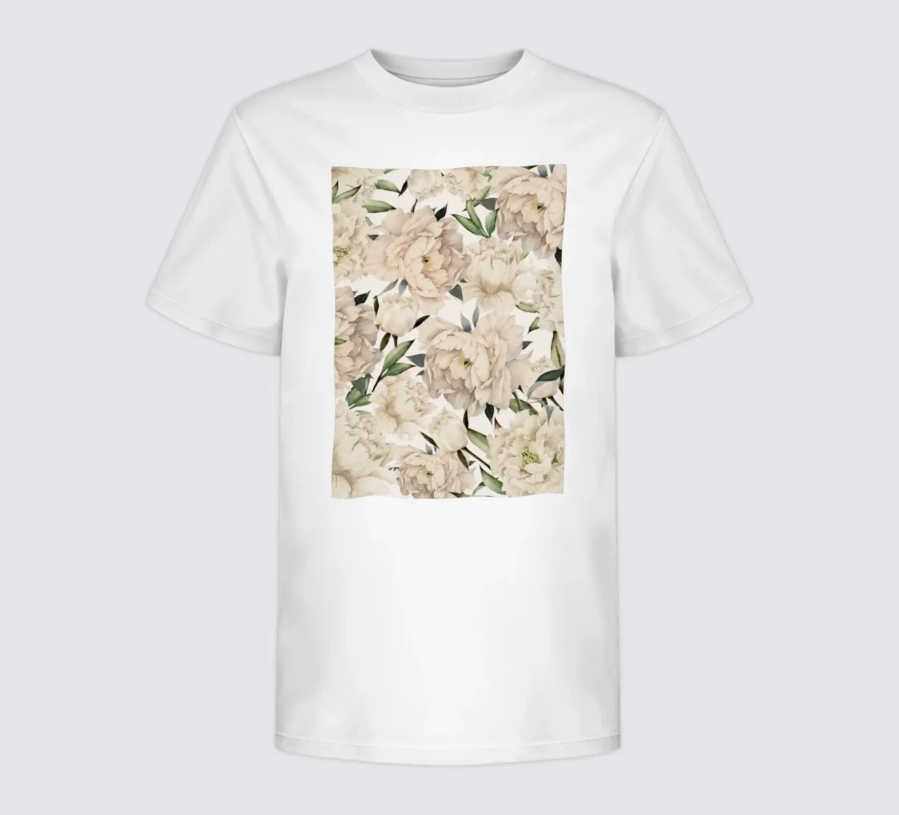 Peonies Pattern kinder t-shirt van Nadjaa