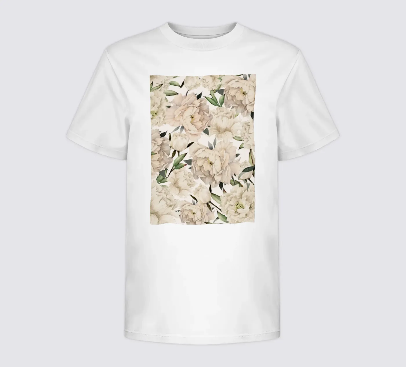 Peonies Pattern Kinder T-Shirt von Nadjaa