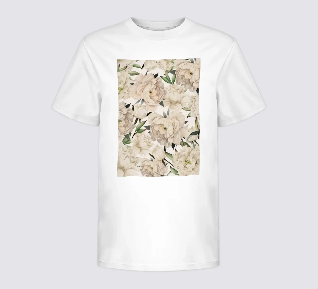 Peonies Pattern t-shirt bambini da Nadjaa