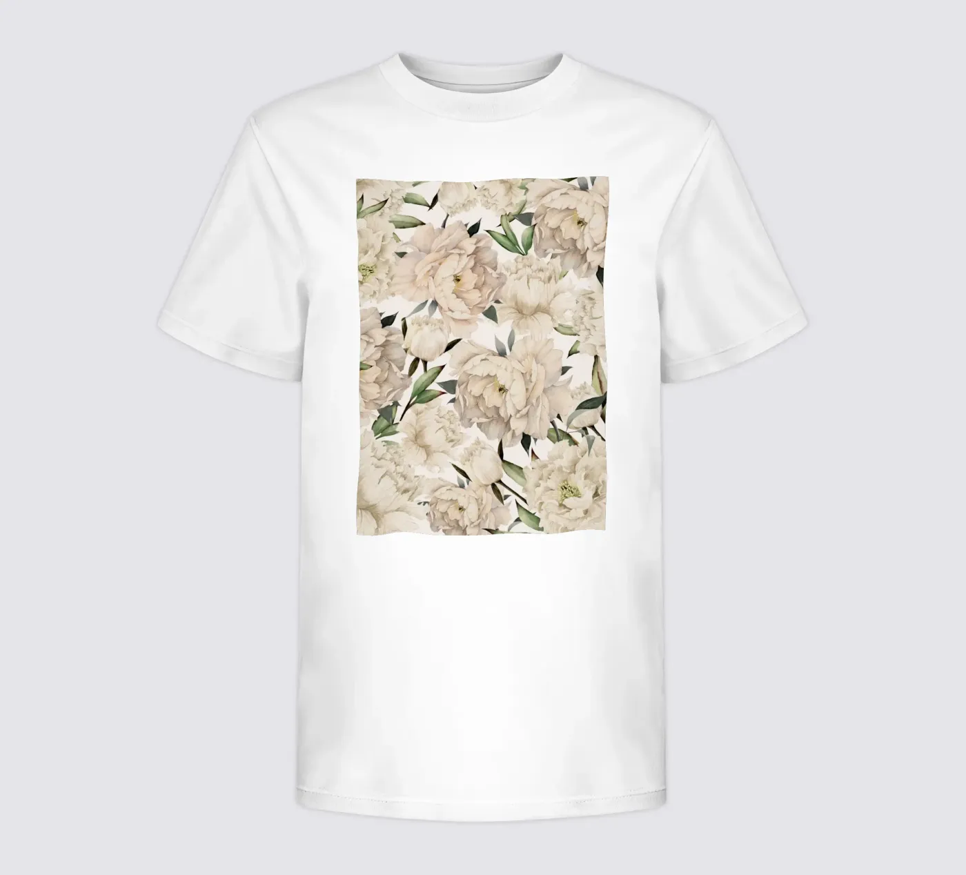 Peonies Pattern Kinder T-Shirt von Nadjaa