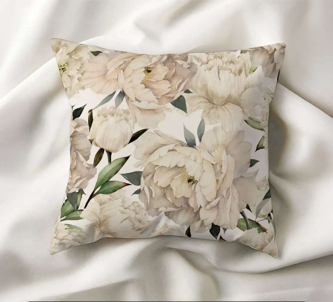 Peonies Pattern cuscino da Nadjaa