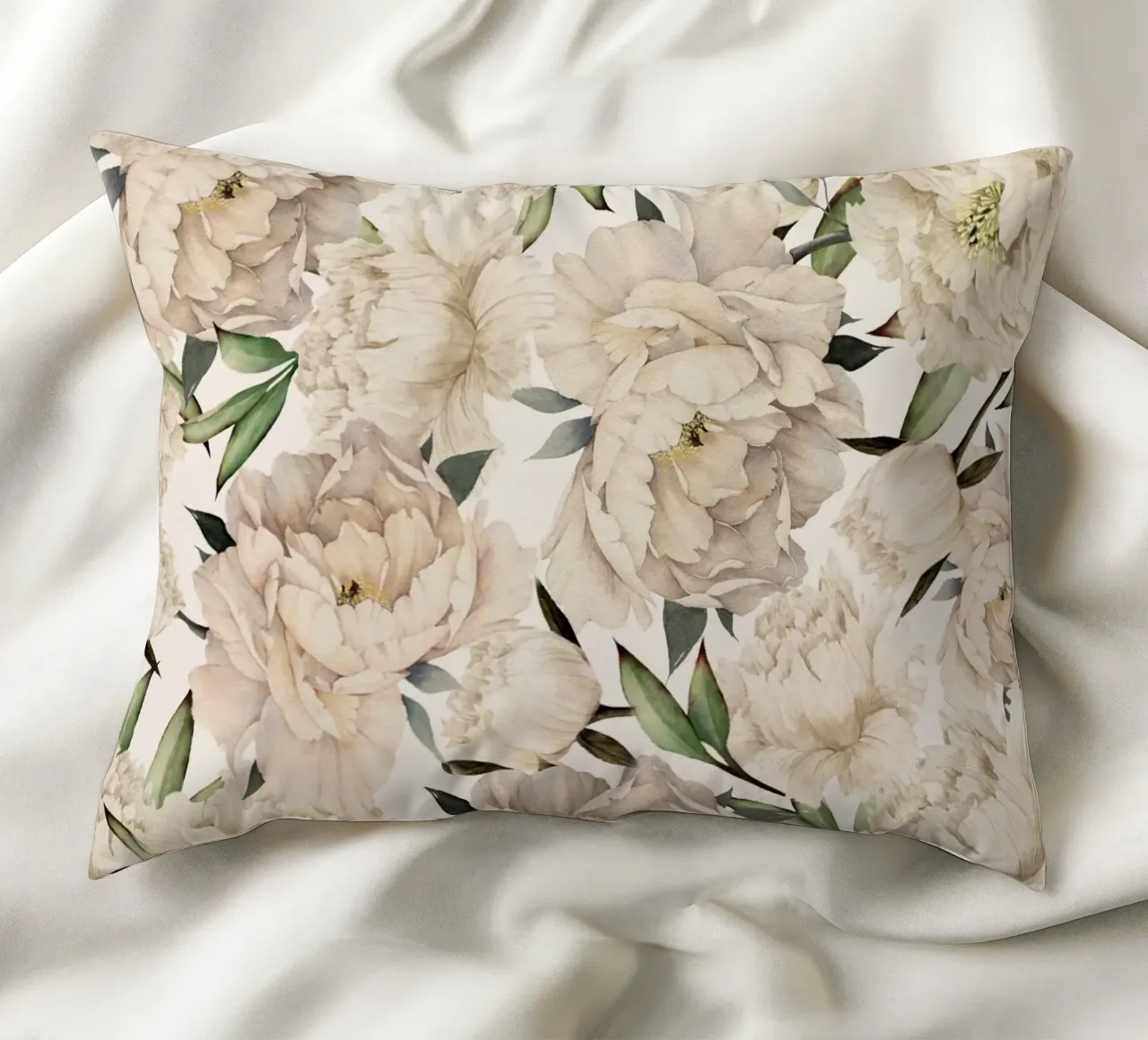 Peonies Pattern cuscino da Nadjaa