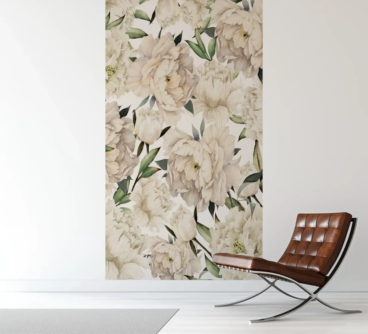 Peonies Pattern fotobehang van Nadjaa