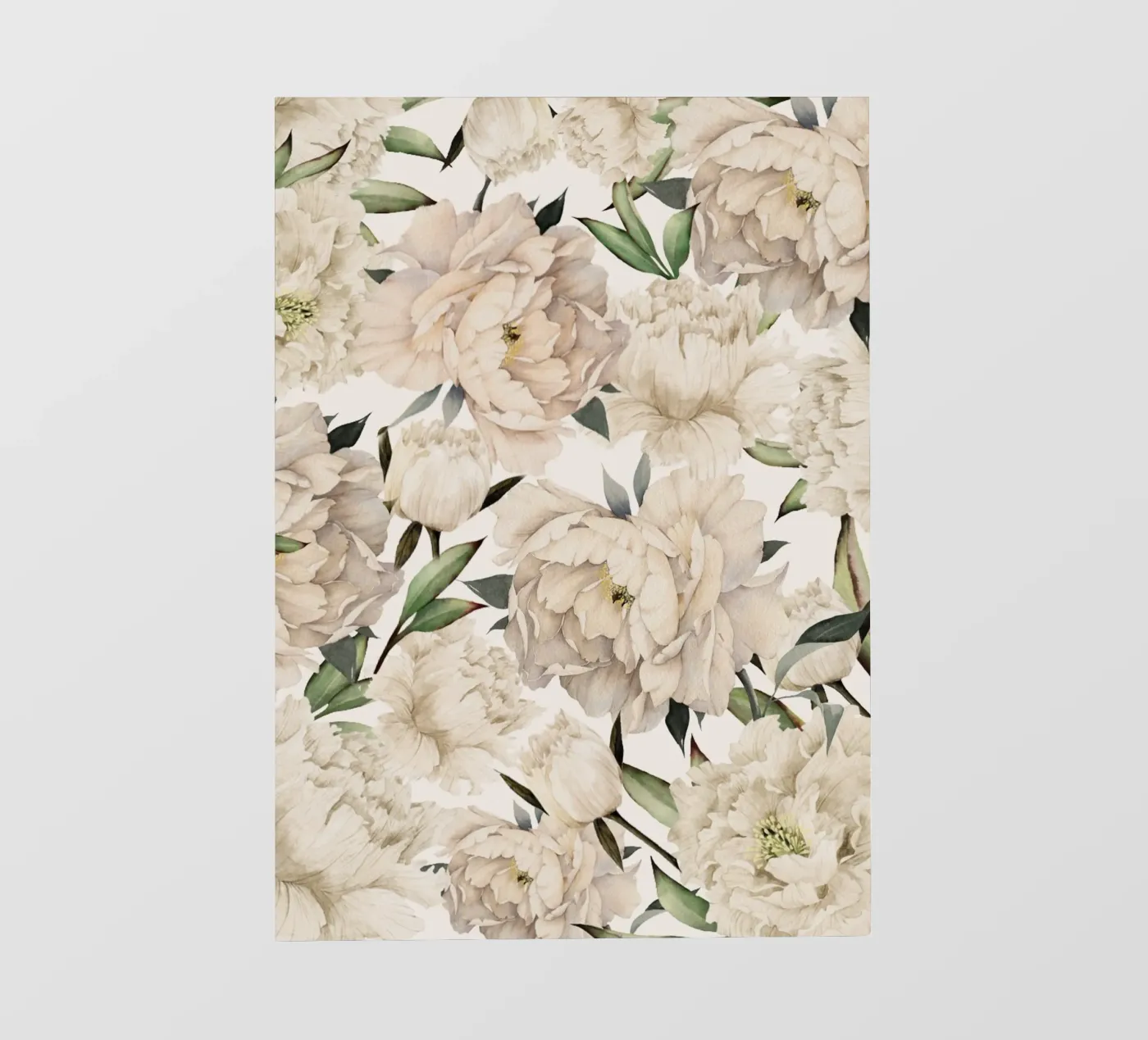 Peonies Pattern fotobehang van Nadjaa