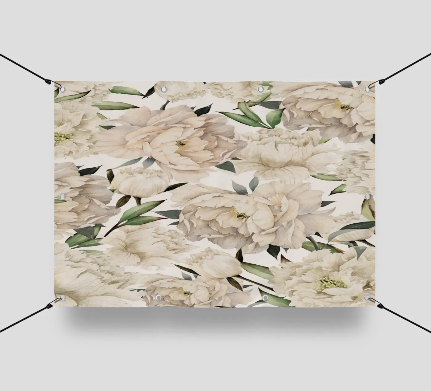 Peonies Pattern PVC Plane von Nadjaa