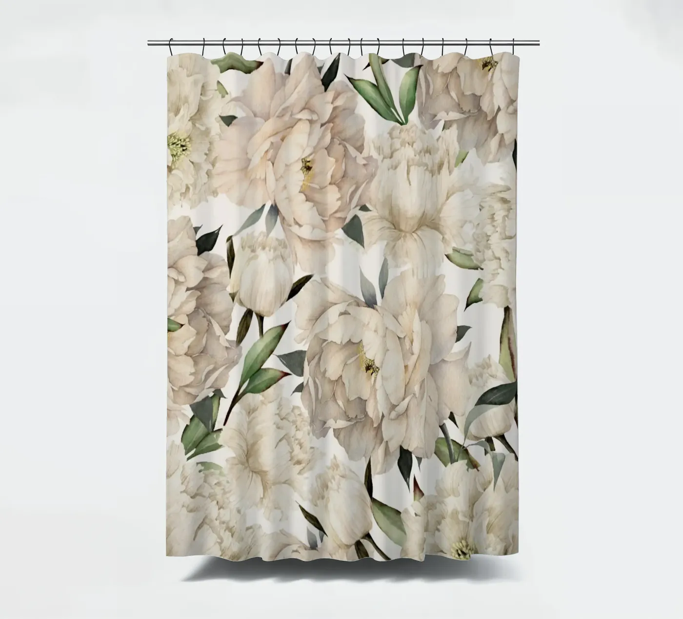 Peonies Pattern Duschvorhang von Nadjaa