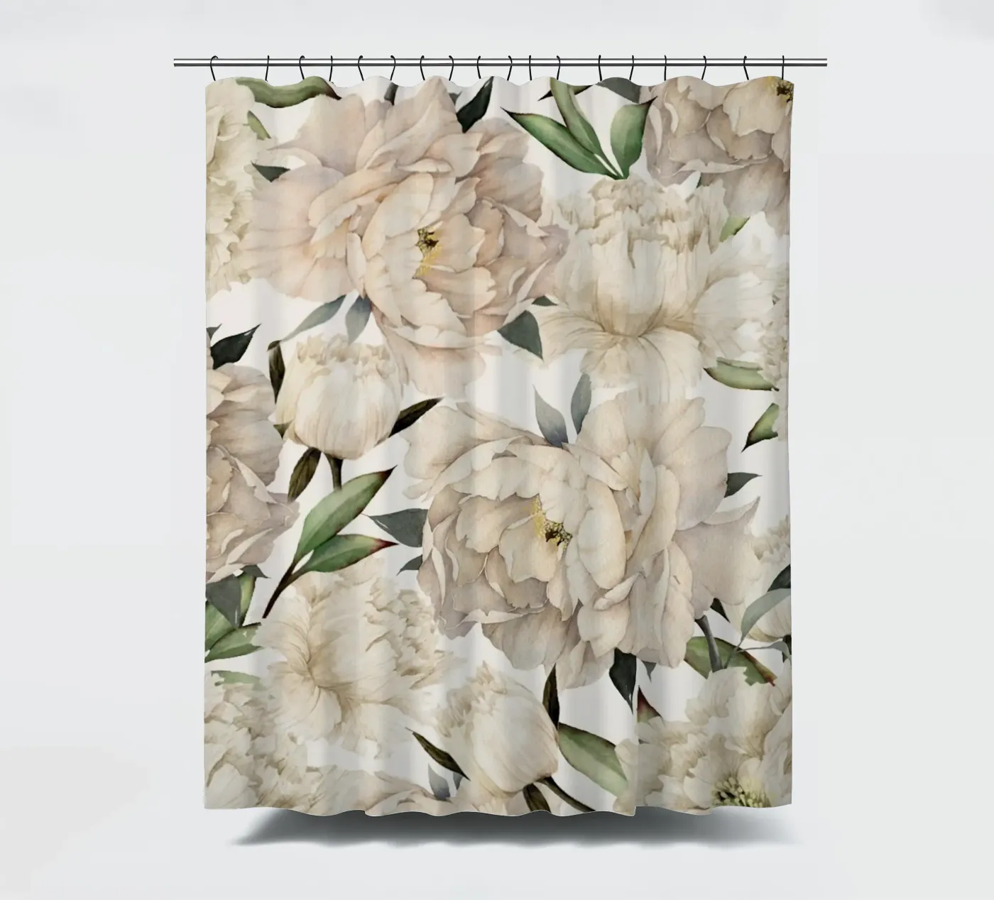 Peonies Pattern Duschvorhang von Nadjaa