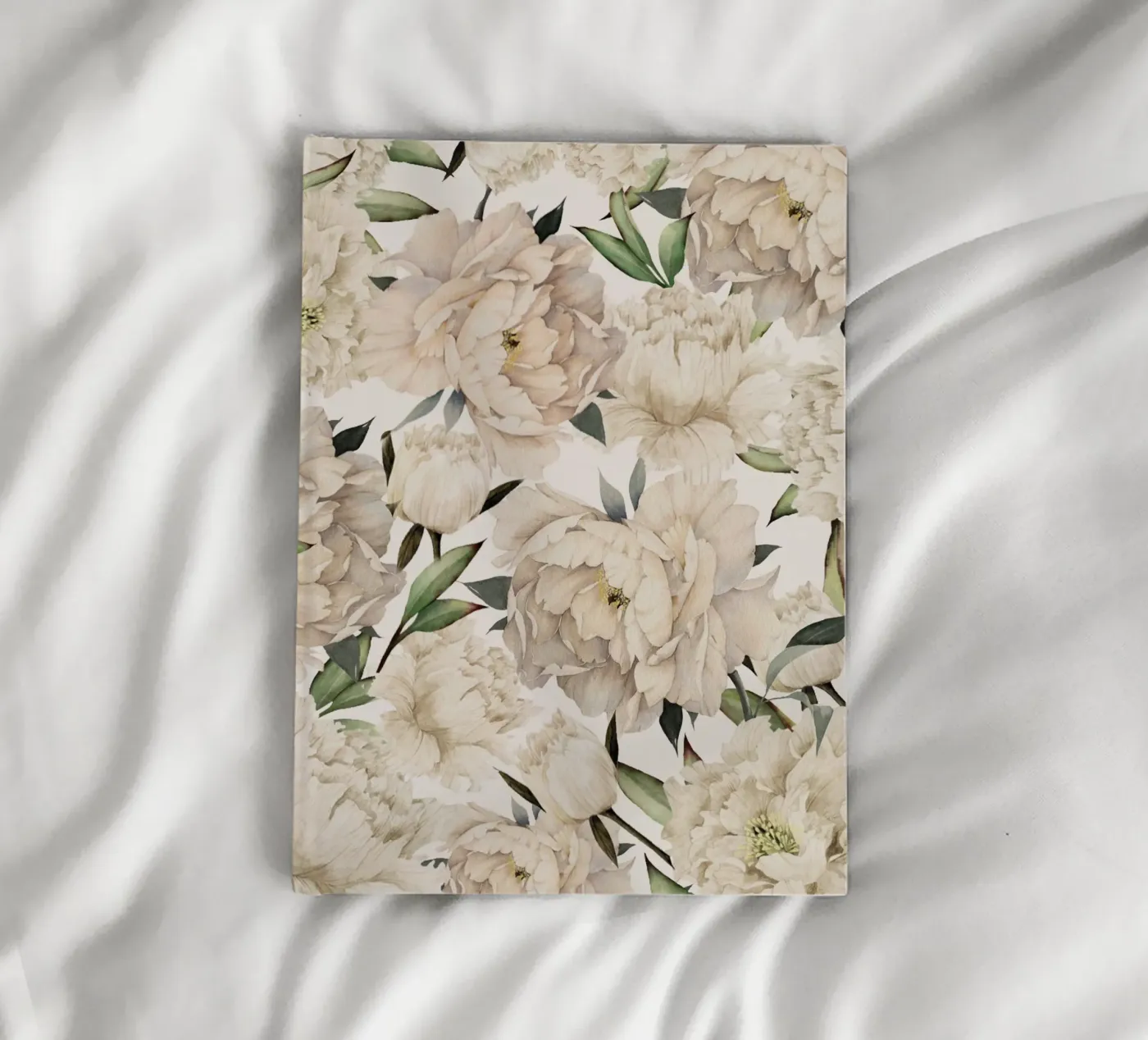 Peonies Pattern notebook by Nadjaa