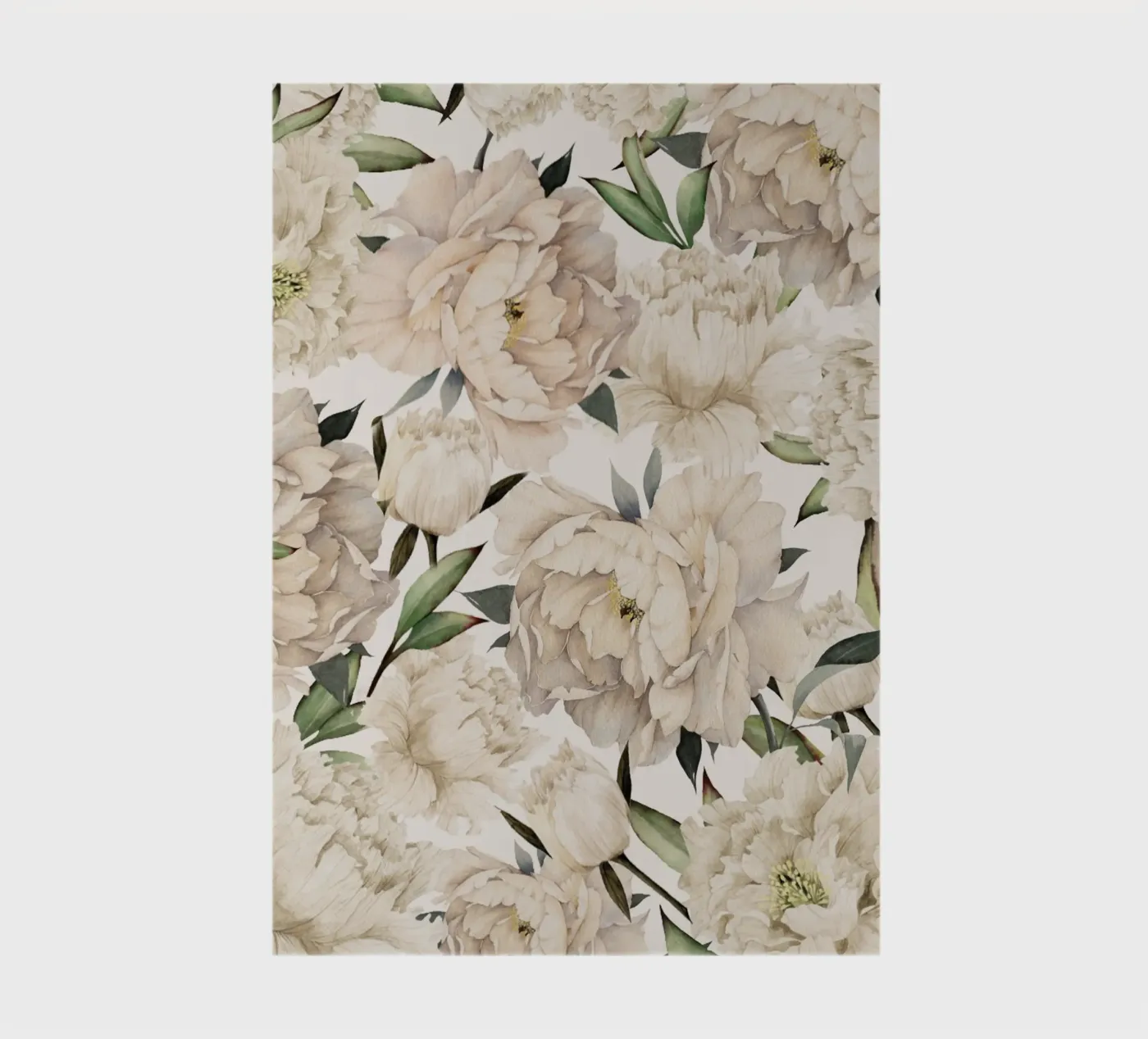 Peonies Pattern notebook by Nadjaa