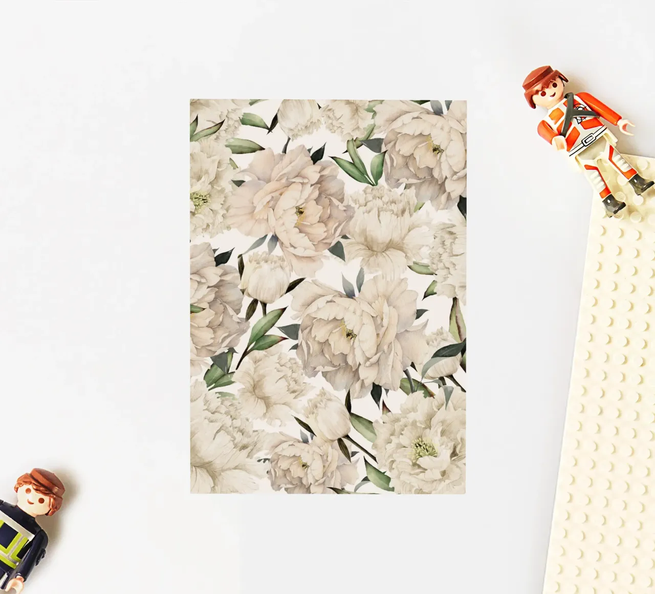 Peonies Pattern sticker by Nadjaa