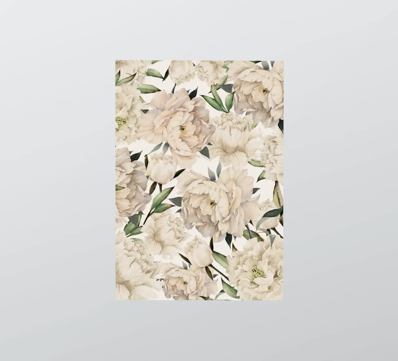 Peonies Pattern sticker by Nadjaa
