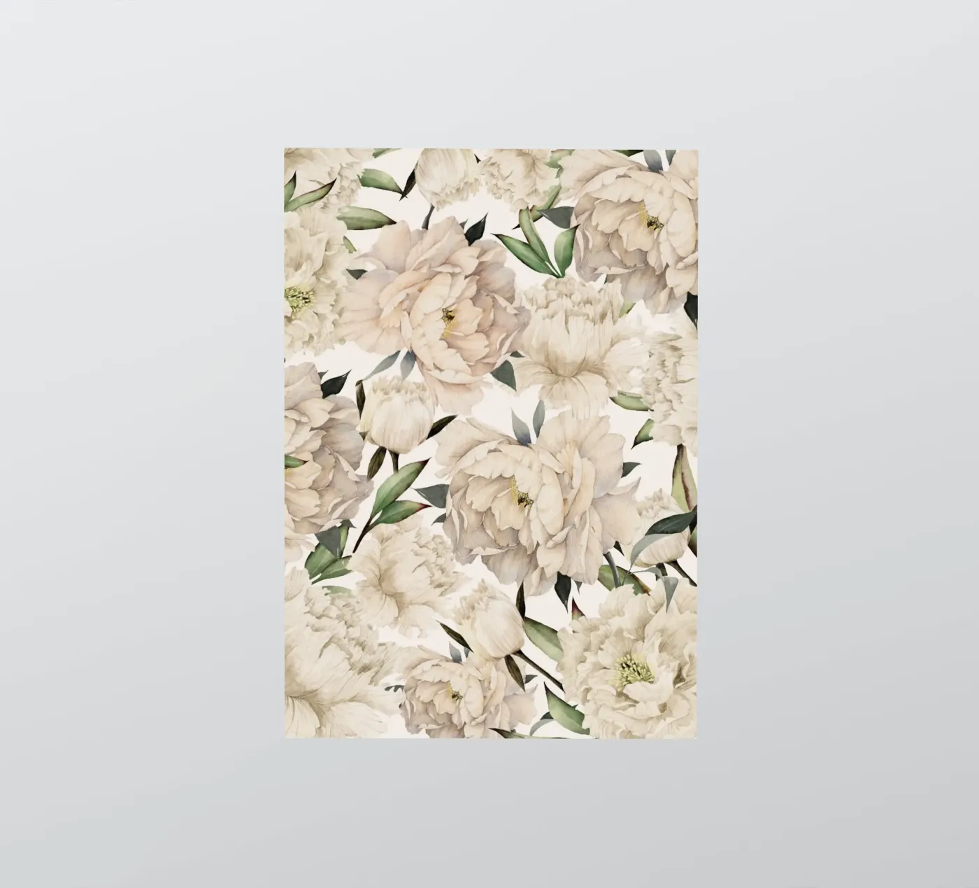 Peonies Pattern Sticker von Nadjaa