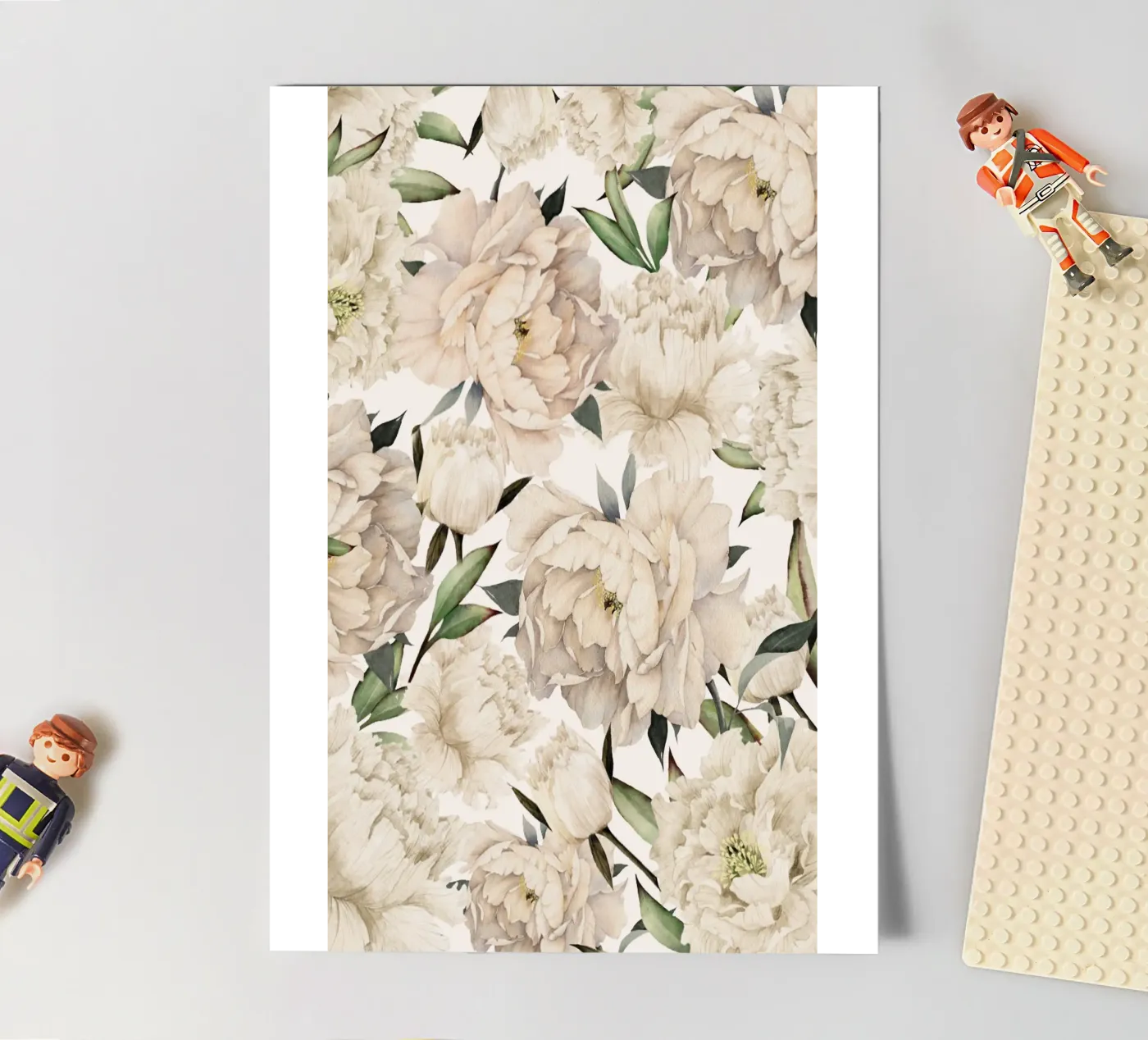 Peonies Pattern stickervel van Nadjaa