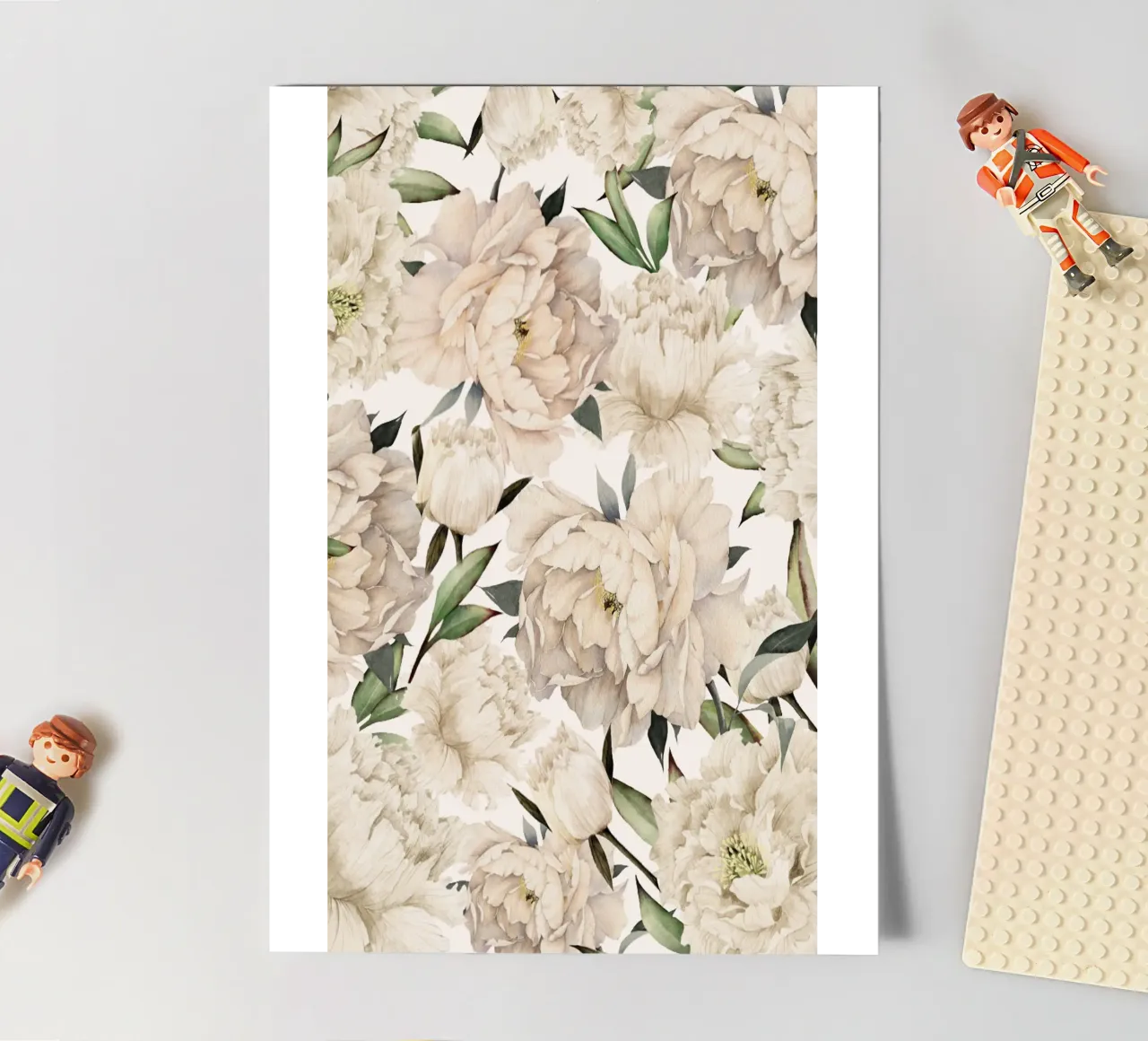 Peonies Pattern sticker sheet by Nadjaa