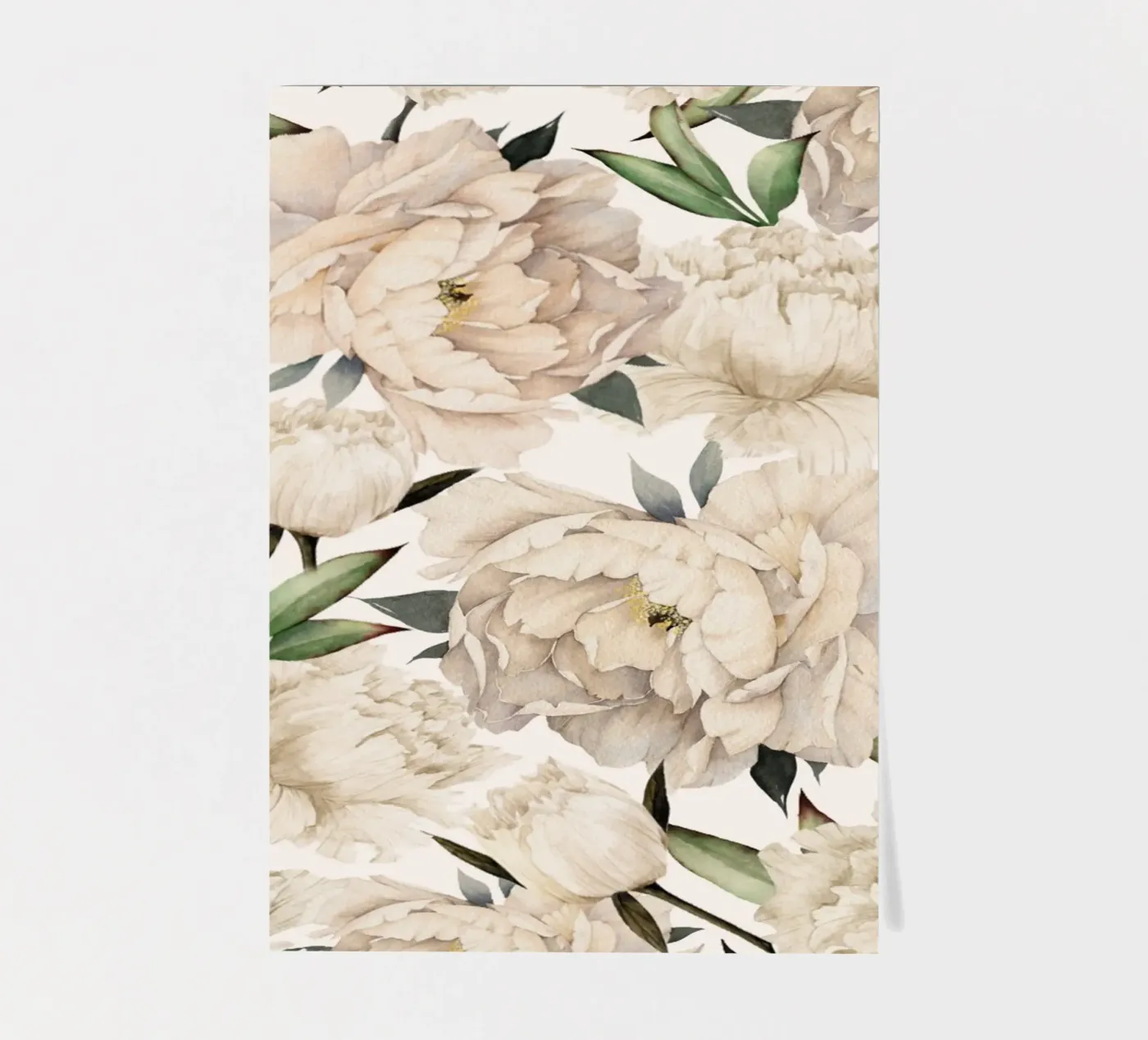 Peonies Pattern stickervel van Nadjaa