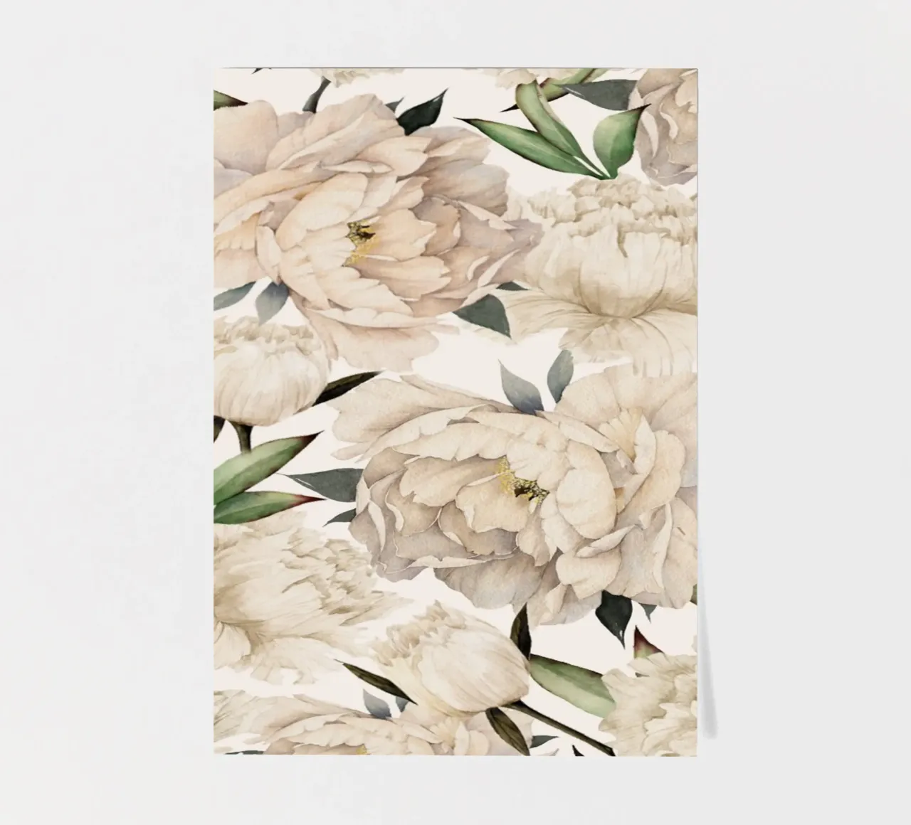 Peonies Pattern sticker sheet by Nadjaa