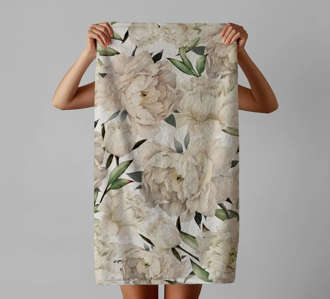 Peonies Pattern Handtuch von Nadjaa