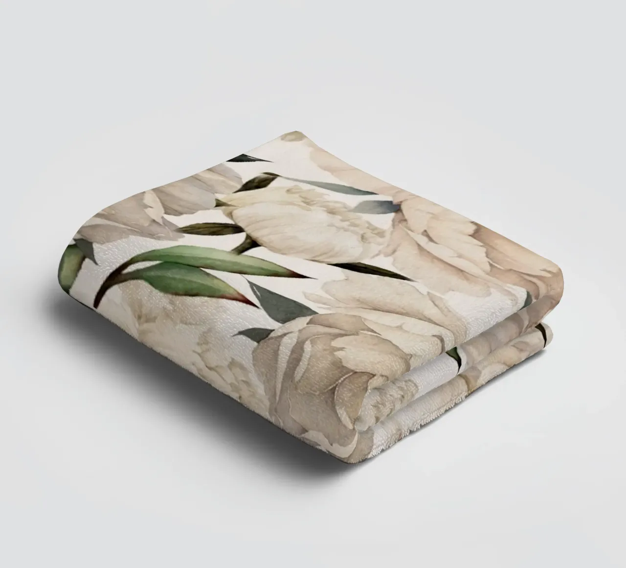 Peonies Pattern towel by Nadjaa