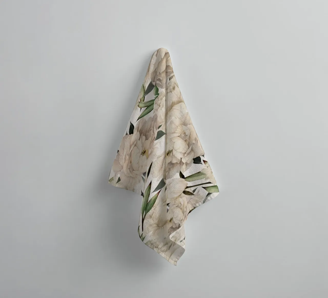 Peonies Pattern towel by Nadjaa