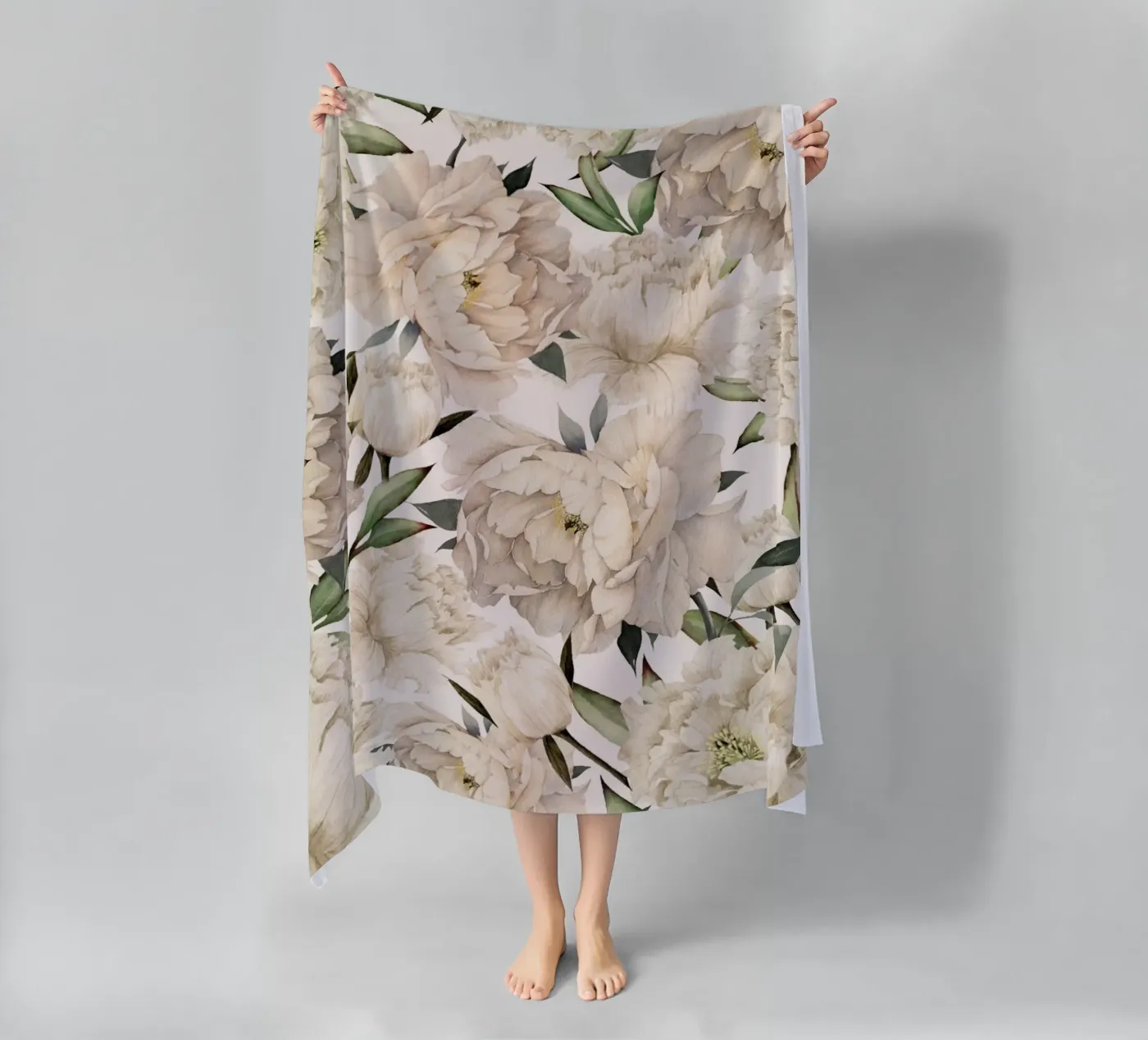 Peonies Pattern telo mare da Nadjaa