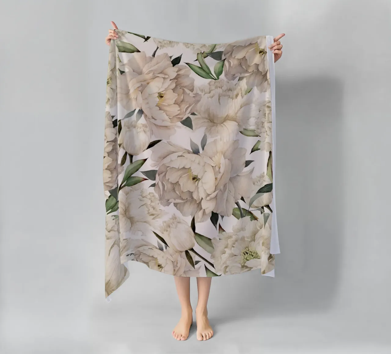 Peonies Pattern telo mare da Nadjaa