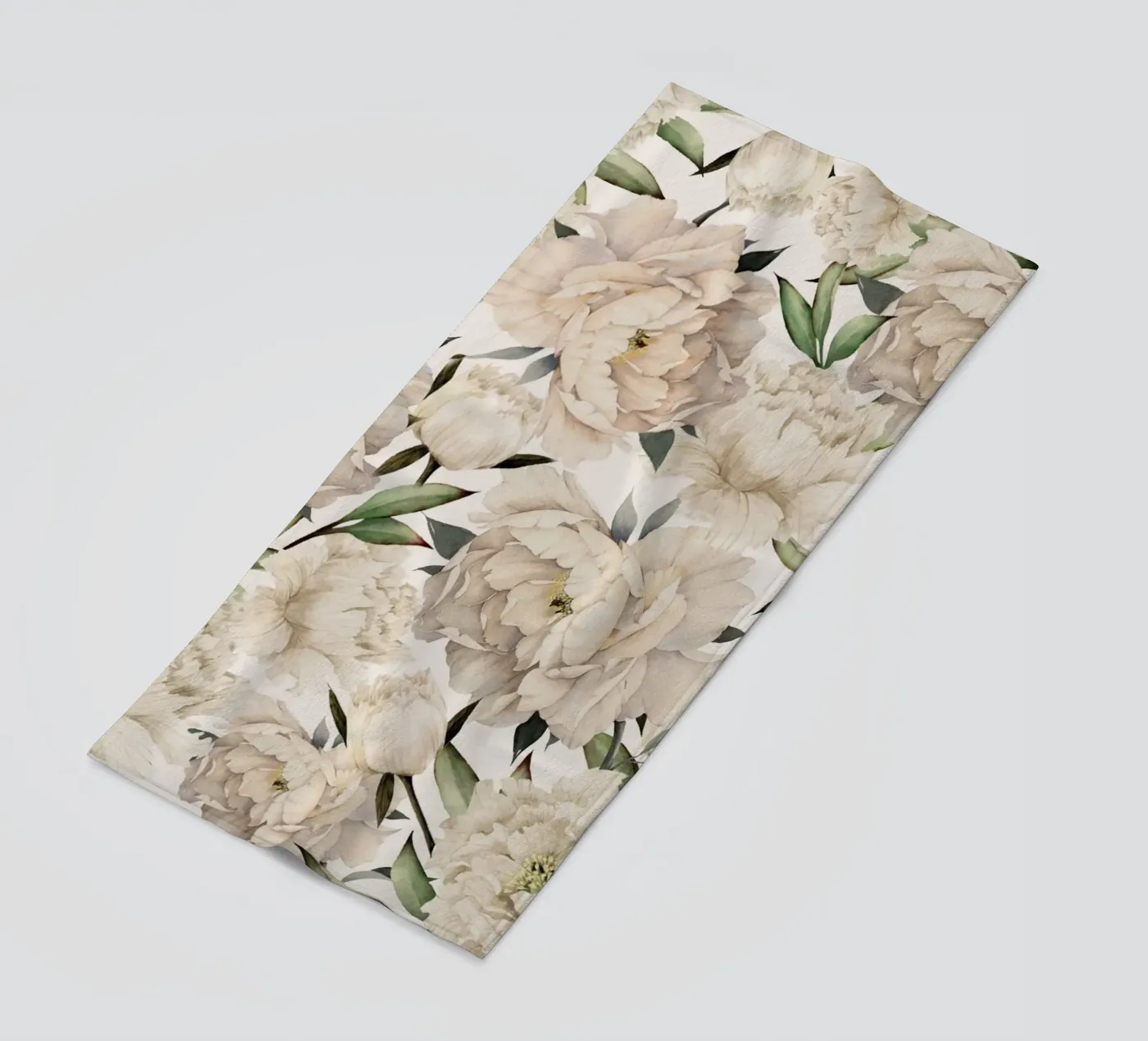 Peonies Pattern Strandtuch von Nadjaa