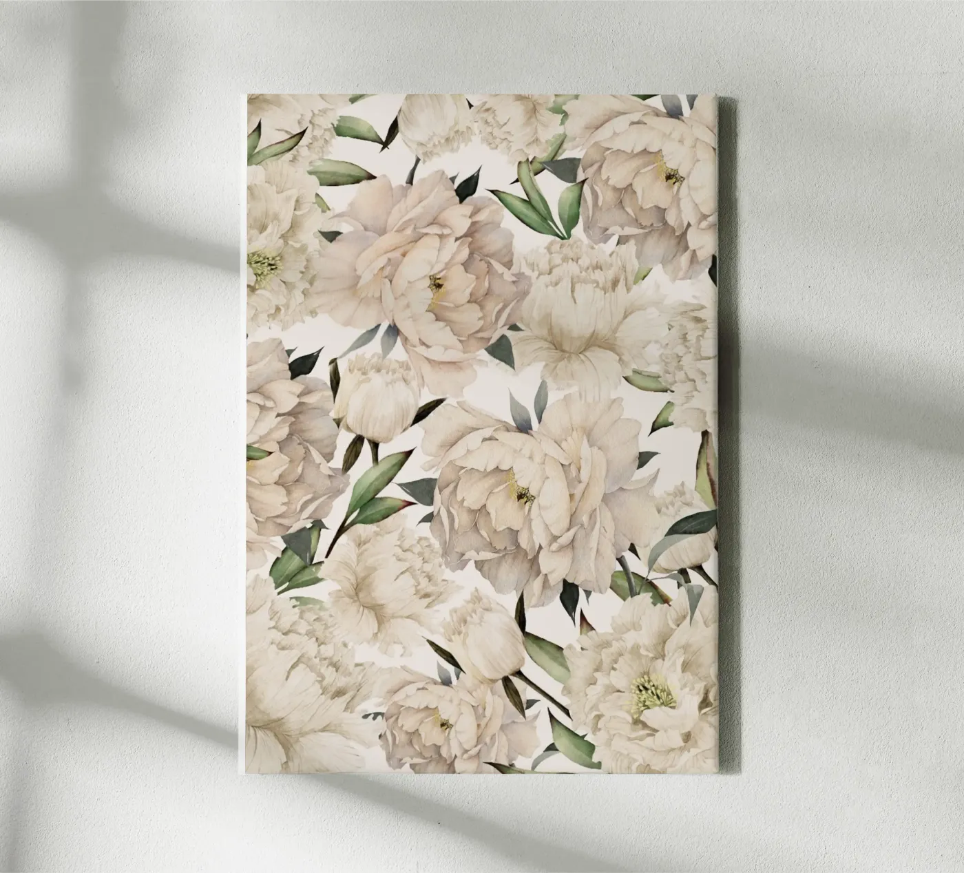 Peonies Pattern canvas by Nadjaa
