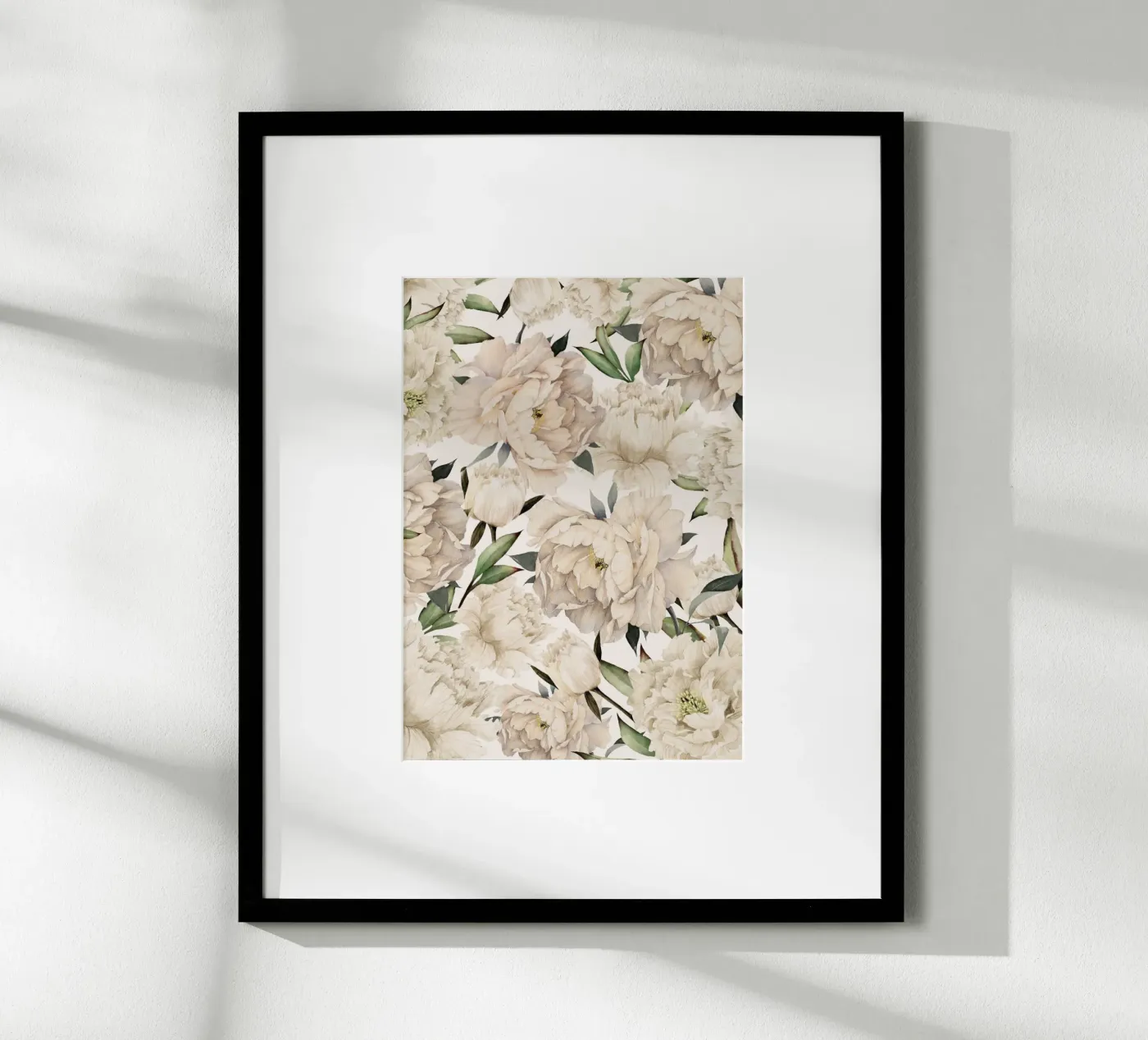 Peonies Pattern Poster von Nadjaa