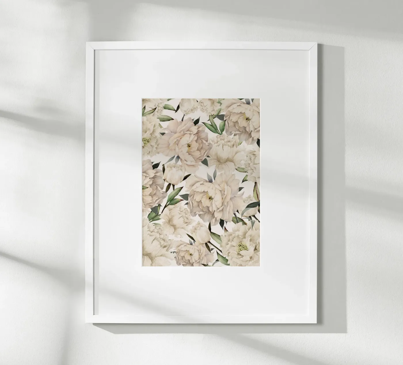 Peonies Pattern Poster von Nadjaa