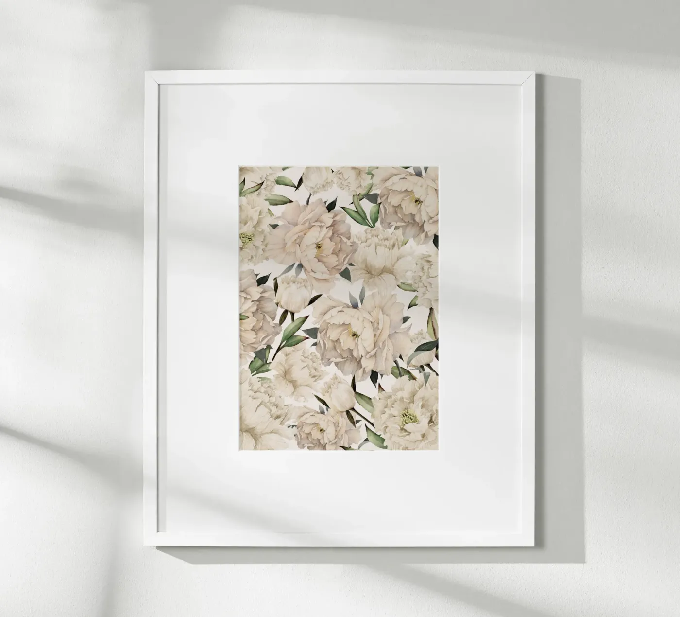 Peonies Pattern poster de Nadjaa