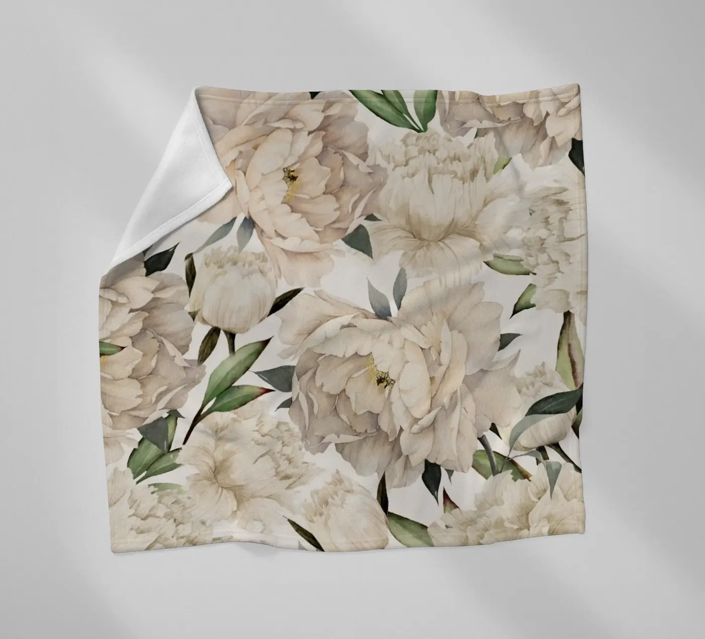 Peonies Pattern Fleecedecke von Nadjaa