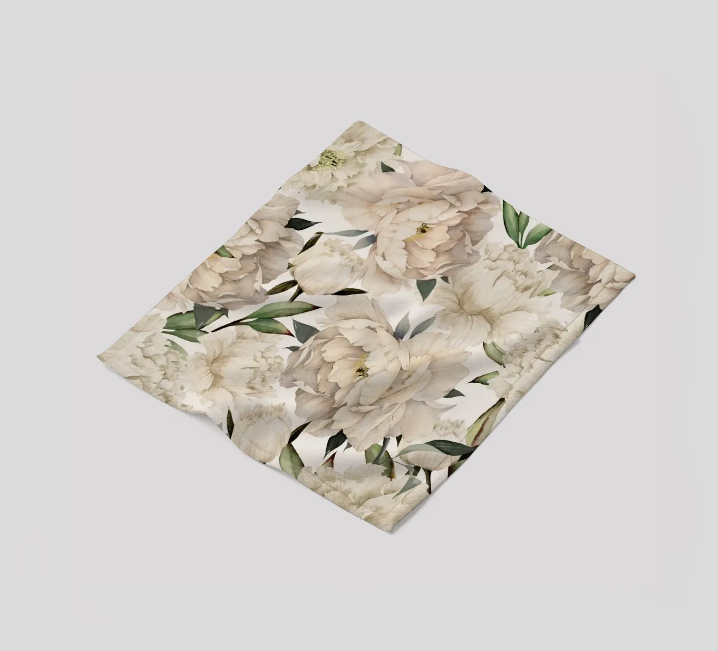 Peonies Pattern fleecedeken van Nadjaa