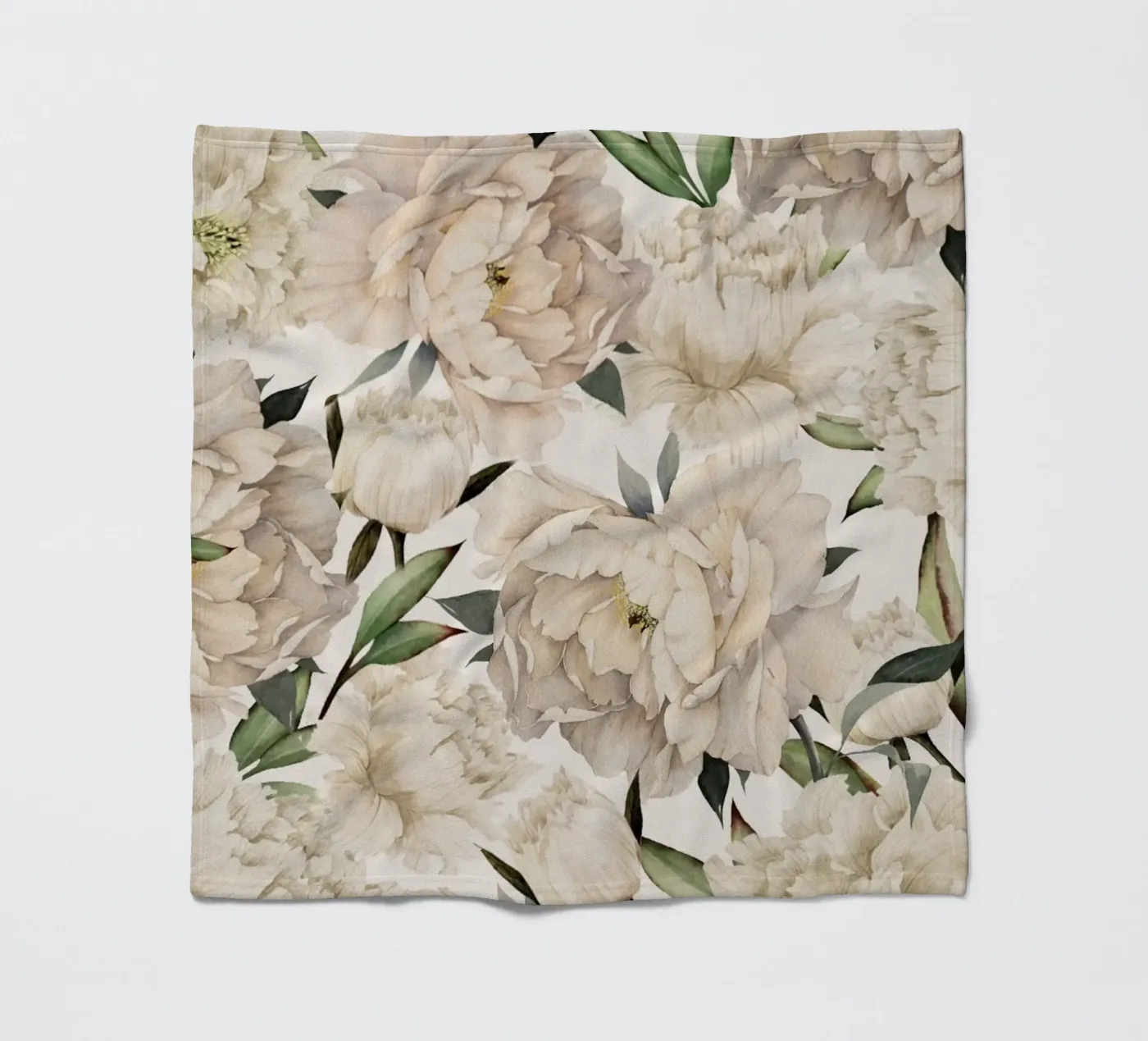 Peonies Pattern fleecedeken van Nadjaa