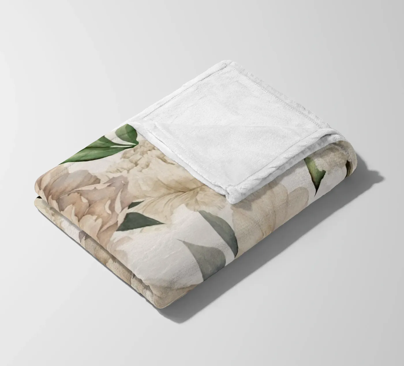 Peonies Pattern fleecedeken van Nadjaa