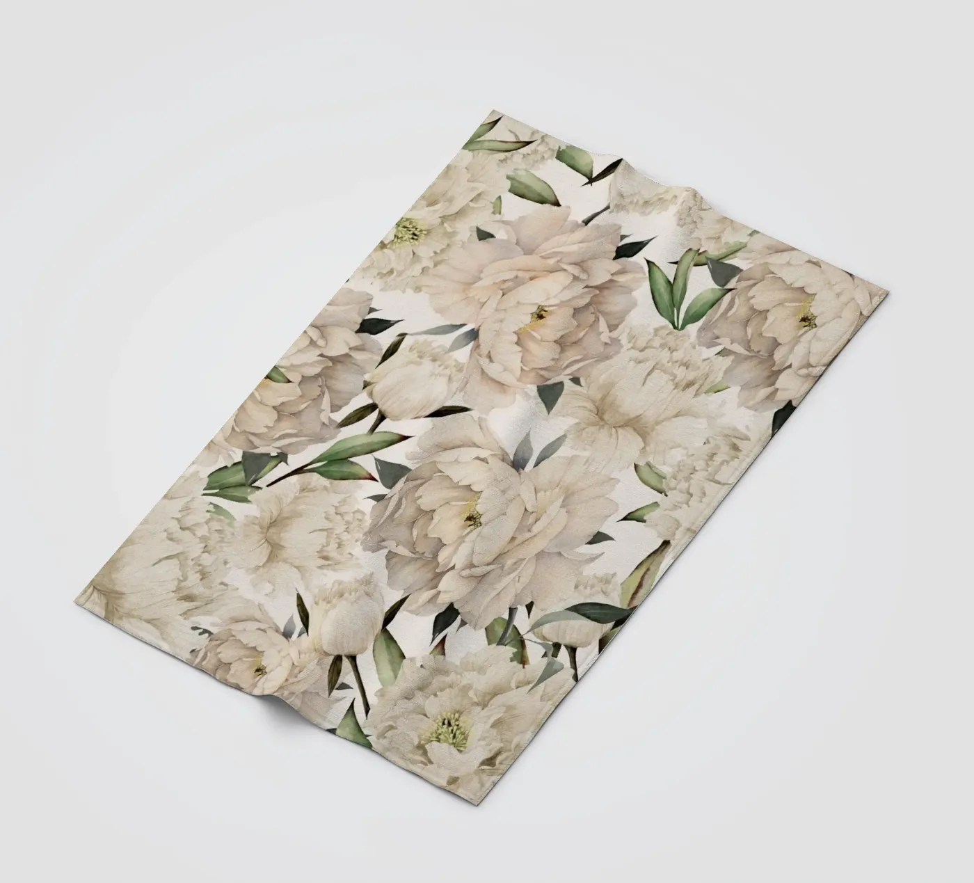 Peonies Pattern fleecedeken van Nadjaa