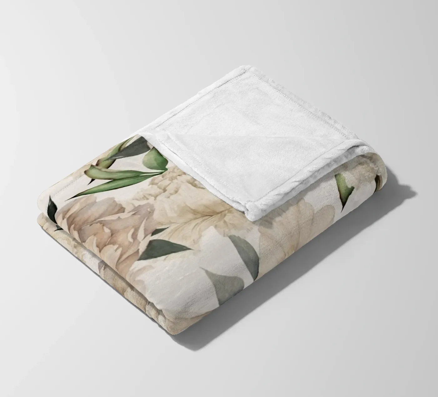 Peonies Pattern fleecedeken van Nadjaa