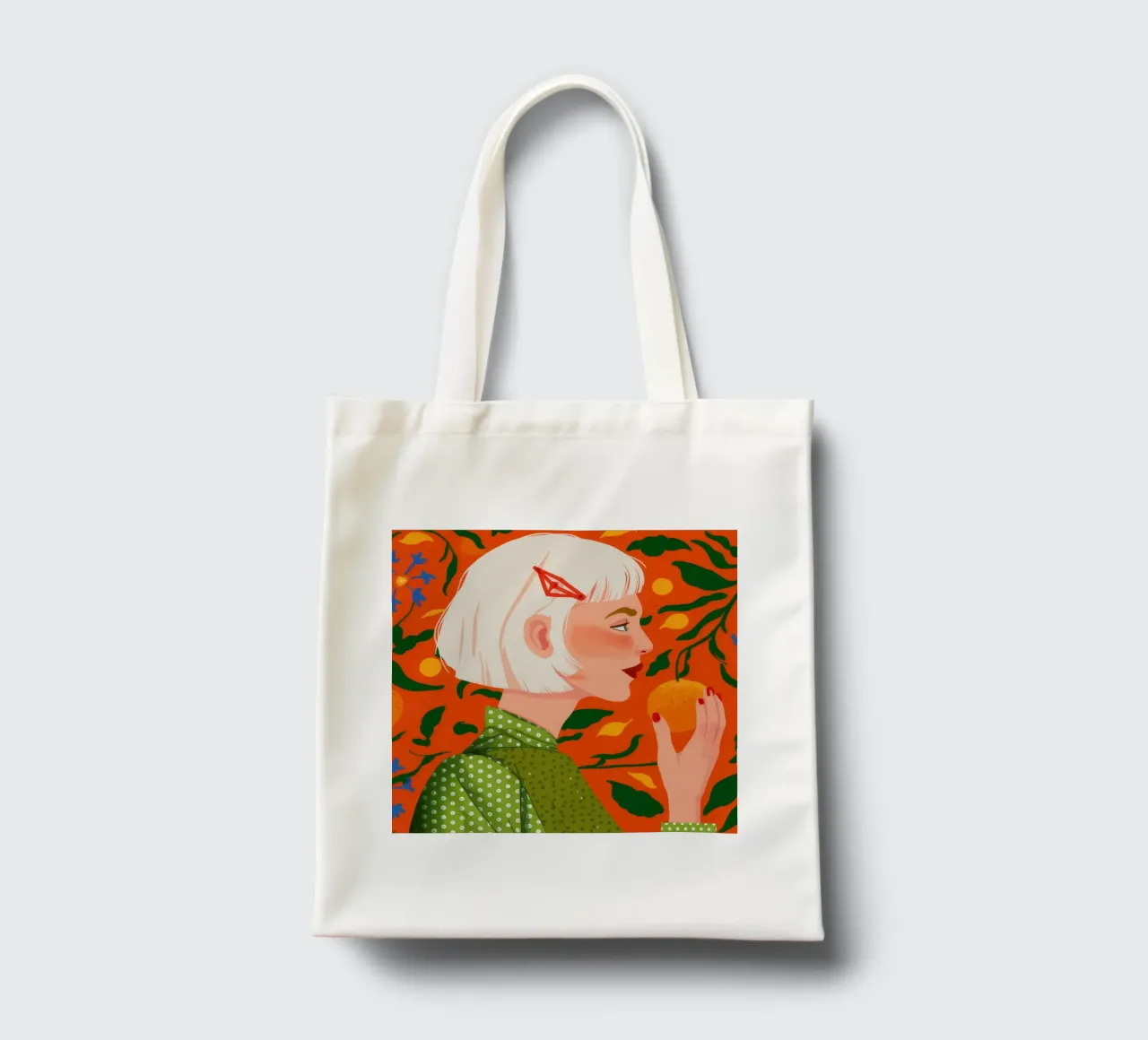 Citrus Dreamscape tote bag by Twilight Muse